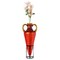Uniquewise Roman-Inspired Tall Floor Vase - Large Pointed Amphora Design 35-inch-Tall Decorative Vessel with Sturdy Metal Tripod